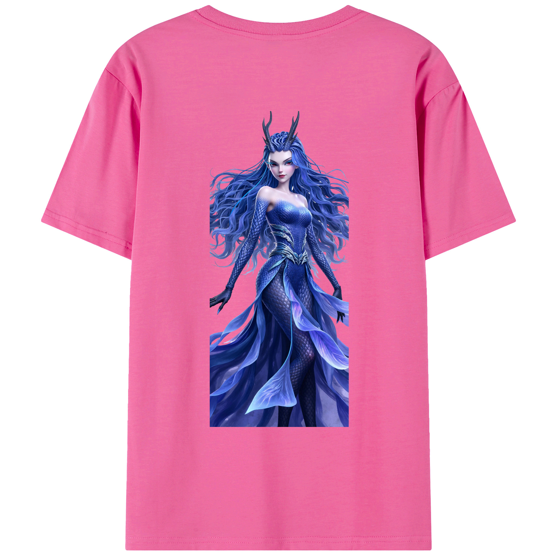 （画像用） Ne Zha 2 ナタ 魔童の大暴れ レディース半袖Tシャツ(バックプリント)